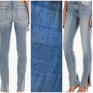 Fidelity Denim Stevie‎ Crop Mid Rise Slim in Bayou Blue Size 26